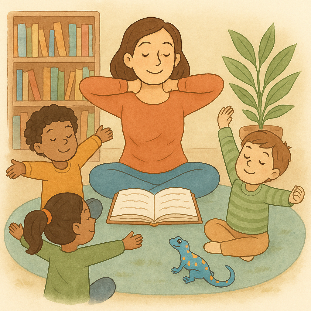 how mindfulness supports literacy development in young children